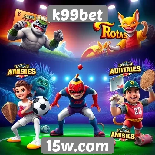 A diversidade de jogos oferecidos pelo k99bet