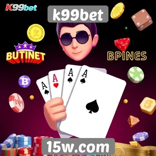 Diversidade de jogos disponíveis na plataforma k99bet