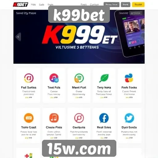 Recursos e funcionalidades do site k99bet