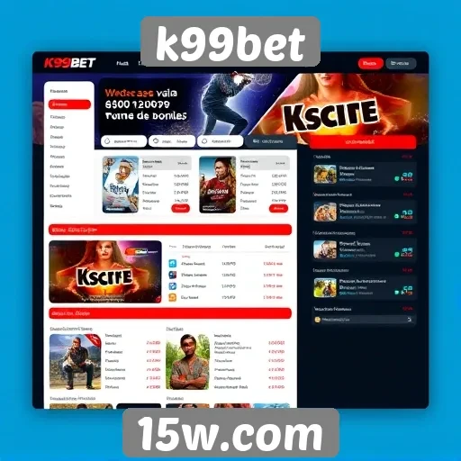 Análise da interface do site k99bet