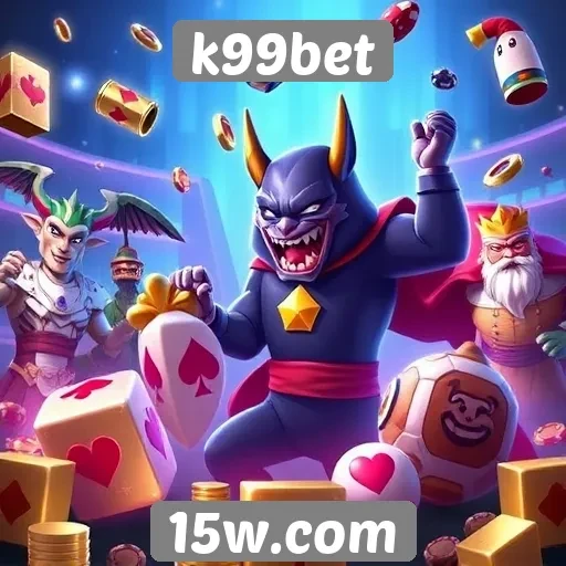 A variedade de jogos disponíveis no k99bet